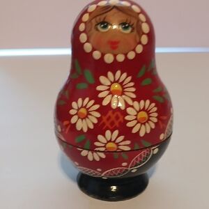 Vintage Russian Nesting Dolls Set Of 5